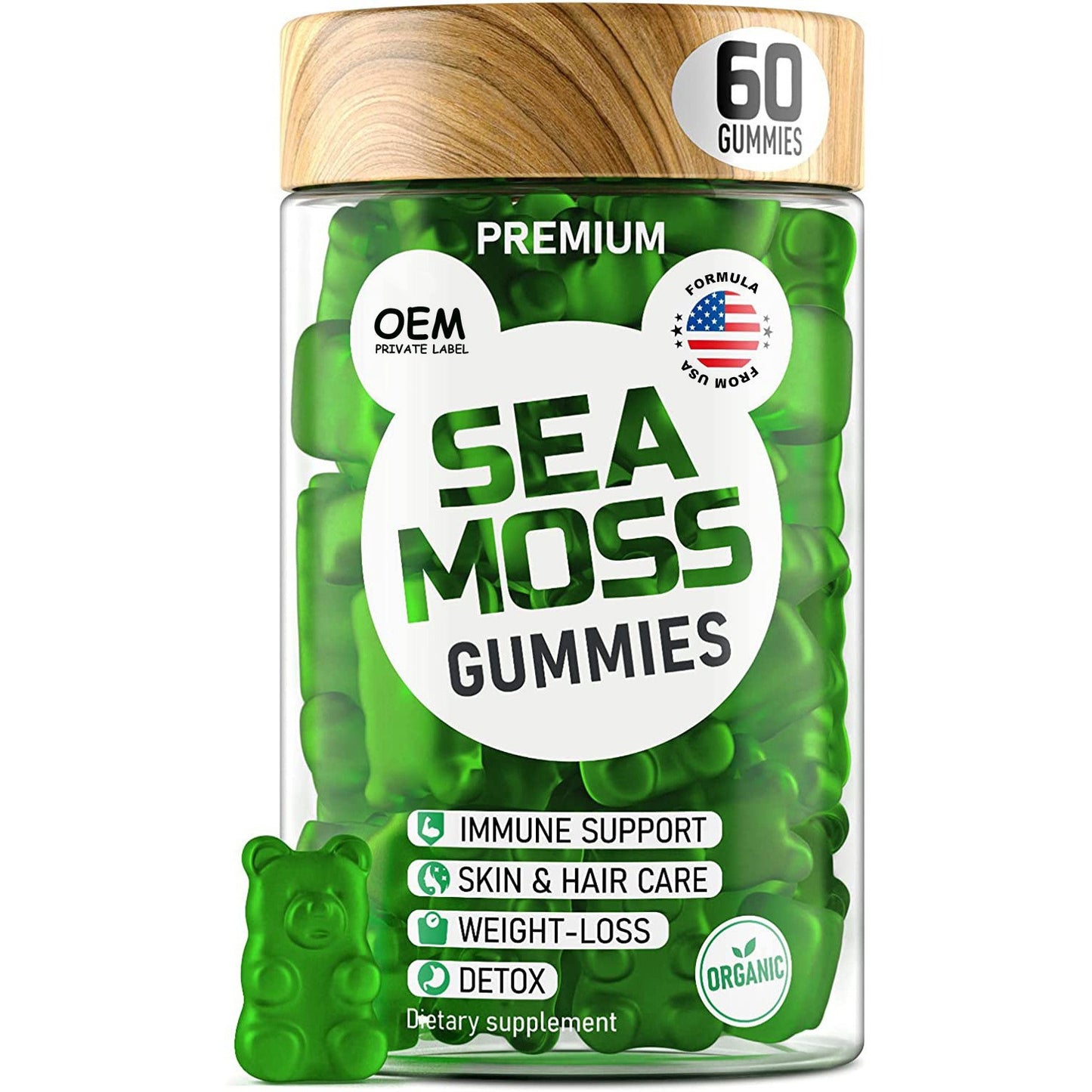 Nourish your body with the power of the ocean! These delicious, easy‑to‑chew gummies are packed with nutrient‑rich sea moss and essential vitamins to support overall wellness. Perfect for boosting energy, immunity, and daily vitality.